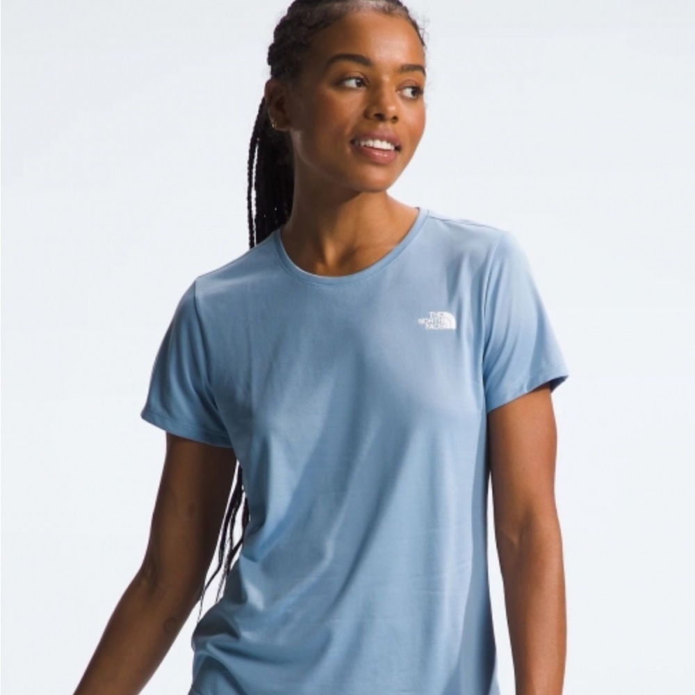 The North Face Women's Light Blue Short Sleeve Tee